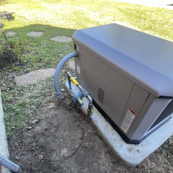Completed Generator Contractor Project By Hired Gun Roofing