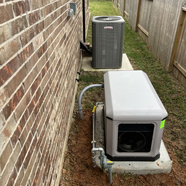 Completed Generator Installation By Hired Guns Roofing