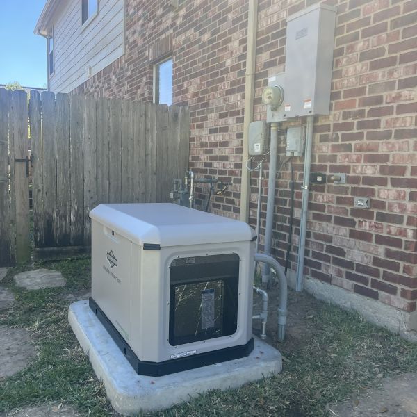 Completed Generator Installation By Hired Guns Roofing